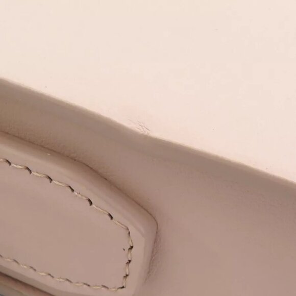 Auth FENDI Box Orinzzontale Vit Shoulder Bag Pink Beige Leather - Picture 8 of 15